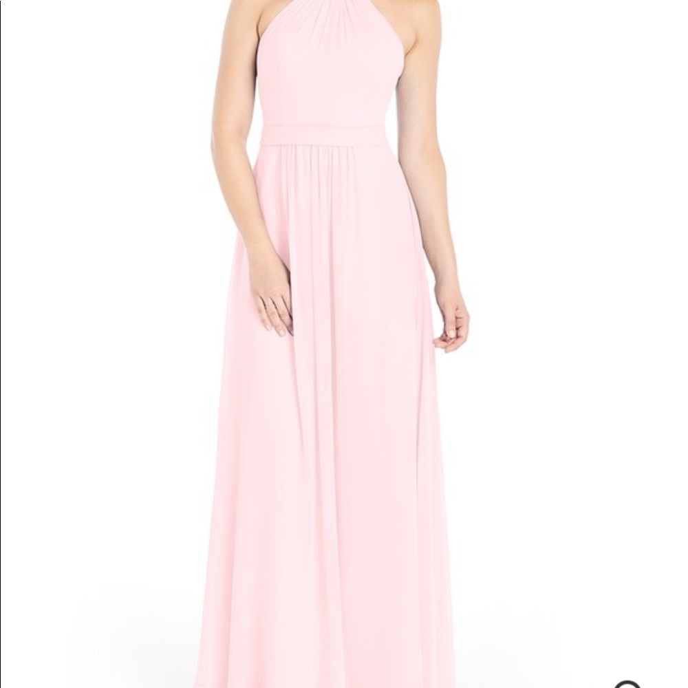 Azazie Misha Blushing Pink bridesmaid dress